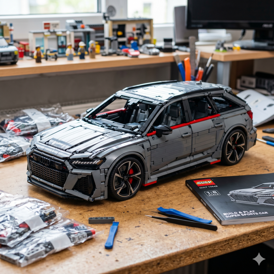 Audi RS6 in Bricks 1:8: Full Test and Review GULY 10645 (2026)