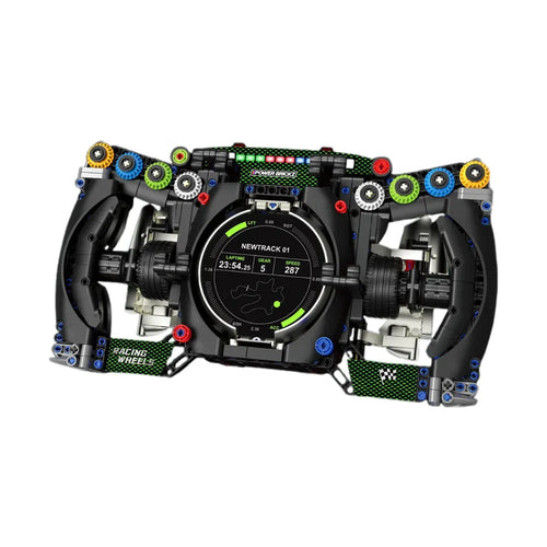 Volant F1 Racing en briques - Vue principale écran digital | TrackBricks