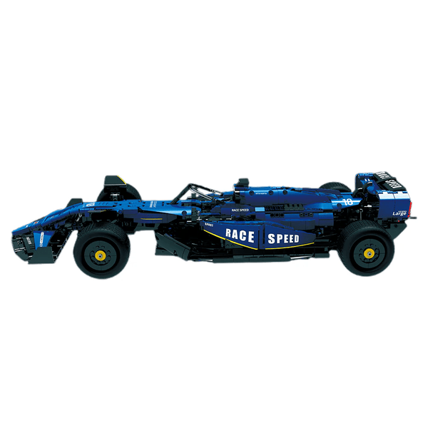 F1 Formula Blue Race Car in Bricks 1:8 – Single-seater 2361 Pieces