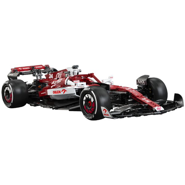 CaDA Alfa Romeo F1 C42 2022 en briques 1:8 modèle complet vue d’ensemble
