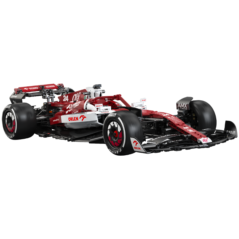 CaDA Alfa Romeo F1 C42 2022 en briques 1:8 modèle complet vue d’ensemble