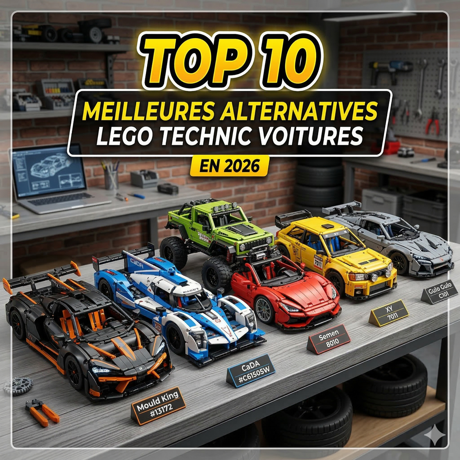 Top 10 des meilleures alternatives LEGO Technic voitures en 2026