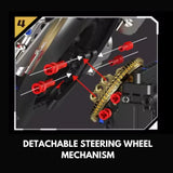 Volant F1 Racing en briques - Vue d'ensemble profil | TrackBricks