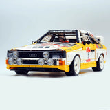 Audi Sport Quattro S1 Group B en briques 1:8 – vue arrière avec aileron massif de rallye