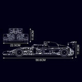 Détail cockpit Mercedes AMG F1 en briques 13171