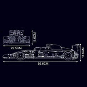 Détail cockpit Mercedes AMG F1 en briques 13171