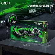 Maquette Kick Sauber F1 C45 2025 en briques 1:24 - Vue de côté | TrackBricks