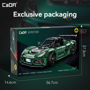 Maquette Lotus Exige Cup 430 en briques 1:8 - Vue dessus | TrackBricks
