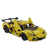 Maquette Lamborghini Aventador LP700 en briques 1:8 - Vue de côté | TrackBricks