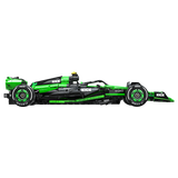 Formule 1 CaDA en briques vue arrière - aileron et diffuseur détaillés vert et noir