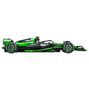 Formule 1 CaDA en briques vue arrière - aileron et diffuseur détaillés vert et noir