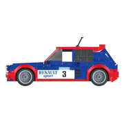 Vue de côté Renault 5 Maxi Turbo en briques CaDA