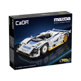 Maquette Mazda 787B Le Mans 1991 en briques 1:10 - Vue dessus | TrackBricks