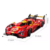 Maquette Blazing Flame Supercar en briques 1:10 - Détails carrosserie | TrackBricks