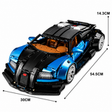 Dimensions de la Hypercar Veyron UV Gloss K-BOX 10553 — échelle 1:8