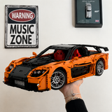 Mazda RX-7 VeilSide en Briques 1:8 – Initial D – Vue produit TrackBricks