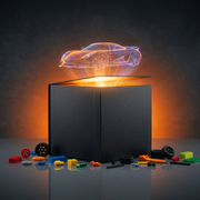 Mystery Box TrackBricks - coffret surprise véhicule en briques avec hologramme supercar