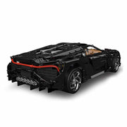 Vue arrière Bugatti La Voiture Noire en briques 1:8