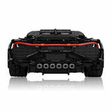 Maquette Bugatti La Voiture Noire en briques 1:8 - Détails face avant | TrackBricks