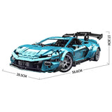 Lamborghini Huracán Temerario en briques 1:8 – gros plan sur le moteur V10 détaillé