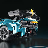 Lamborghini Huracán Temerario en briques 1:8 – vue plongeante de l'intérieur et du cockpit