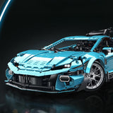 Lamborghini Huracán Temerario en briques 1:8 – vue de face avec prises d'air