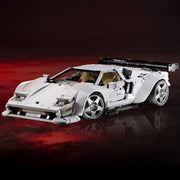 Lamborghini Countach en briques 1:8 – vue arrière avec feux et diffuseur widebody