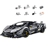 Maquette Lamborghini Raceforge en briques 1:8 - Vue arrière | TrackBricks