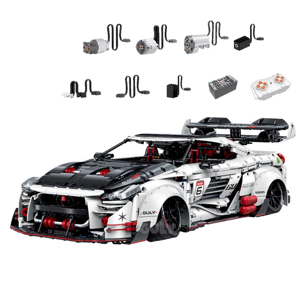 Nissan GT-R R35 in Bricks 1:8 – RC Remote Controlled