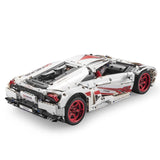 Maquette Lamborghini Huracán en briques 1:8 - Vue arrière supercar | TrackBricks