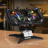 Volant Lamborghini Racing en briques - Détails construction 867 pièces | TrackBricks
