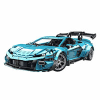 Lamborghini Huracán Temerario en briques 1:8 – vue trois-quarts avant montrant le design angulaire