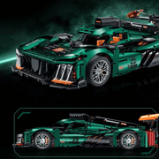 Peugeot Le Mans en briques 1:8 – vue de face avec splitter avant et phares