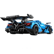 Hypercar V12 Apollo en briques 1:8 vue arrière - Aileron et diffuseur